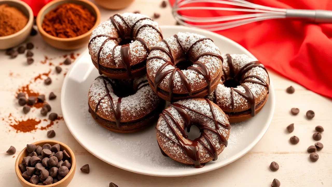 Donuts au chocolat