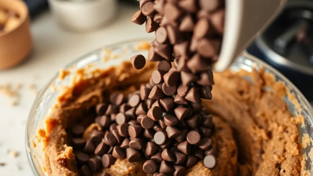 Incorporez le chocolat cookies au chocolat