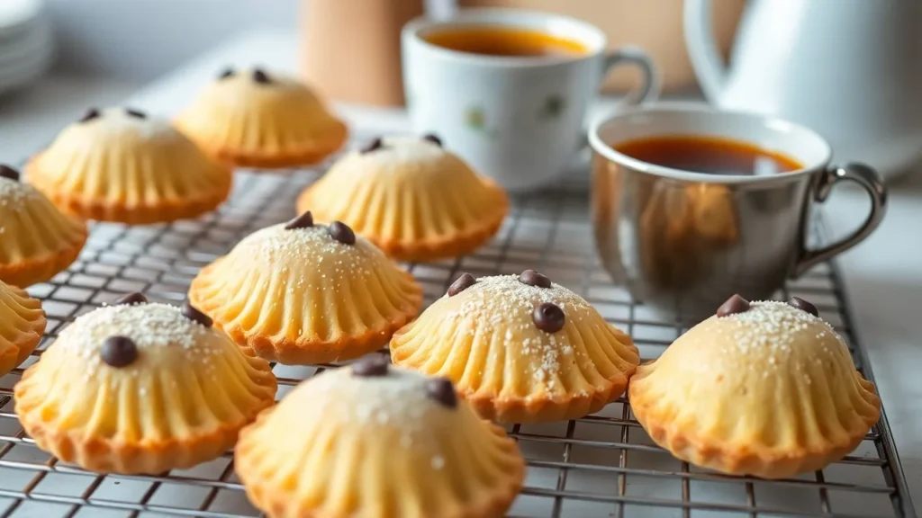 Refroidissement et dégustation madeleines