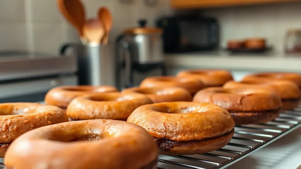 cuisson Donuts au chocolat